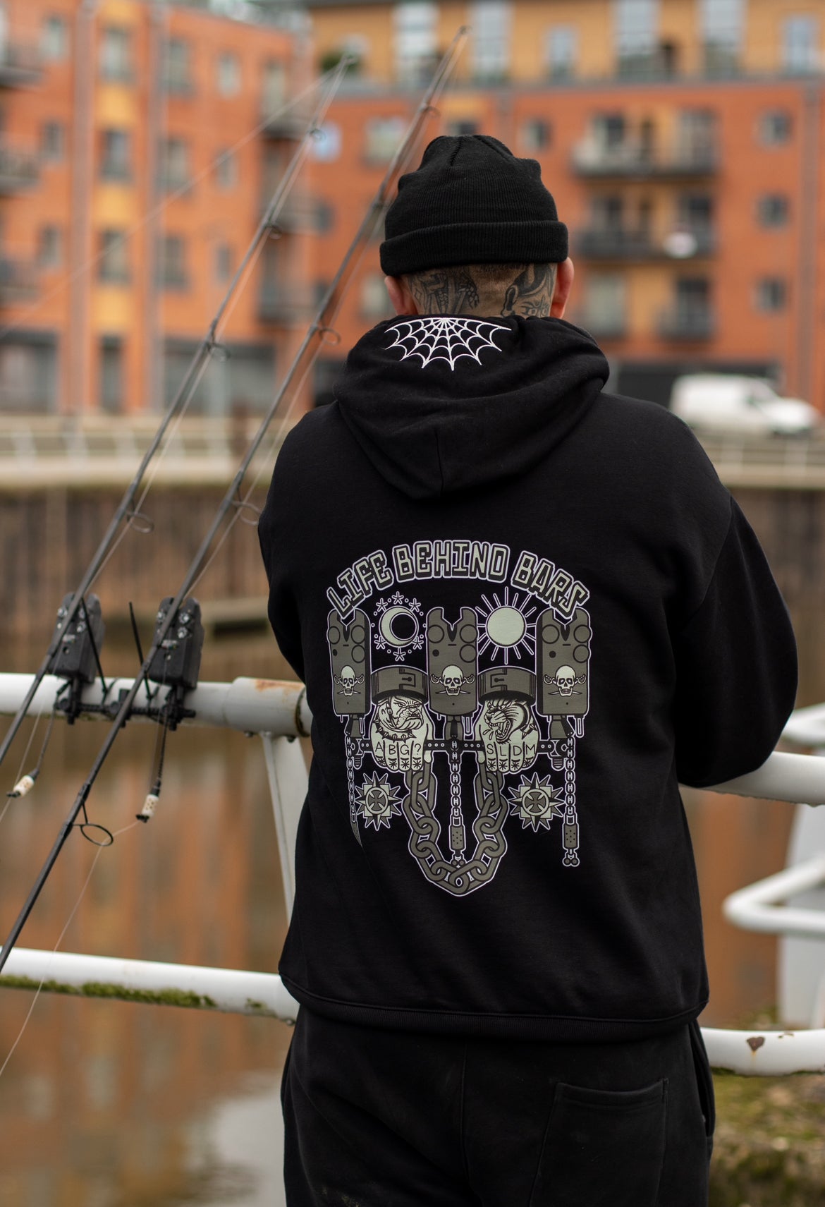 “LIFE BEHIND BARS” hoodie.