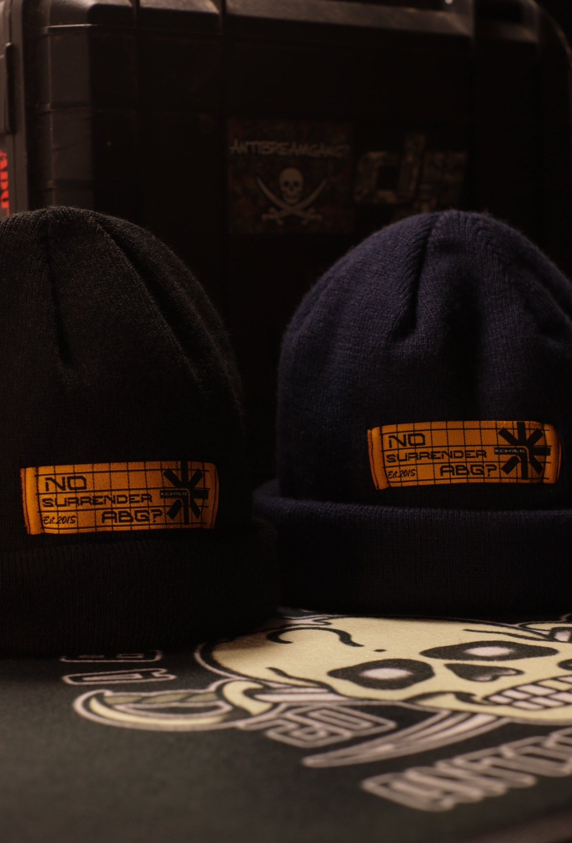 “NO SURRENDER” beanie.