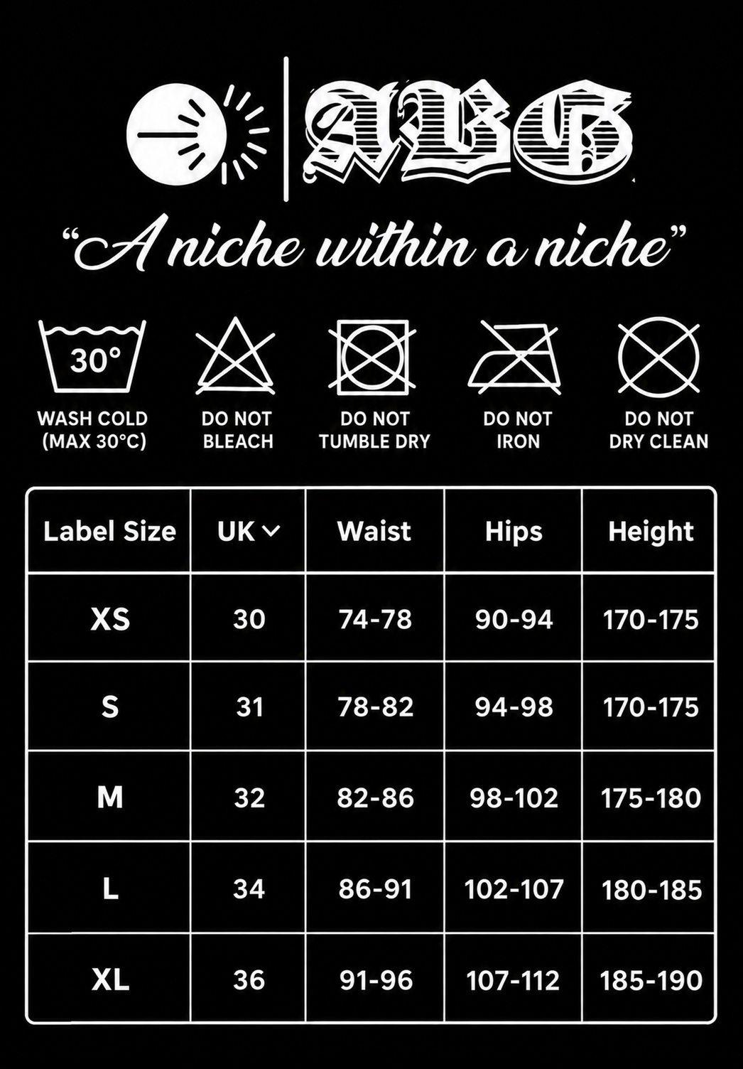 “NICHE” cargo shorts.